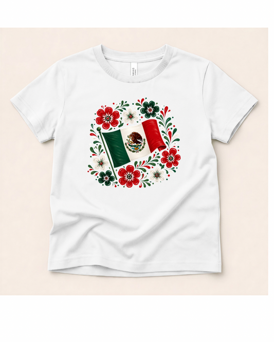 Floral Mexican Children tee